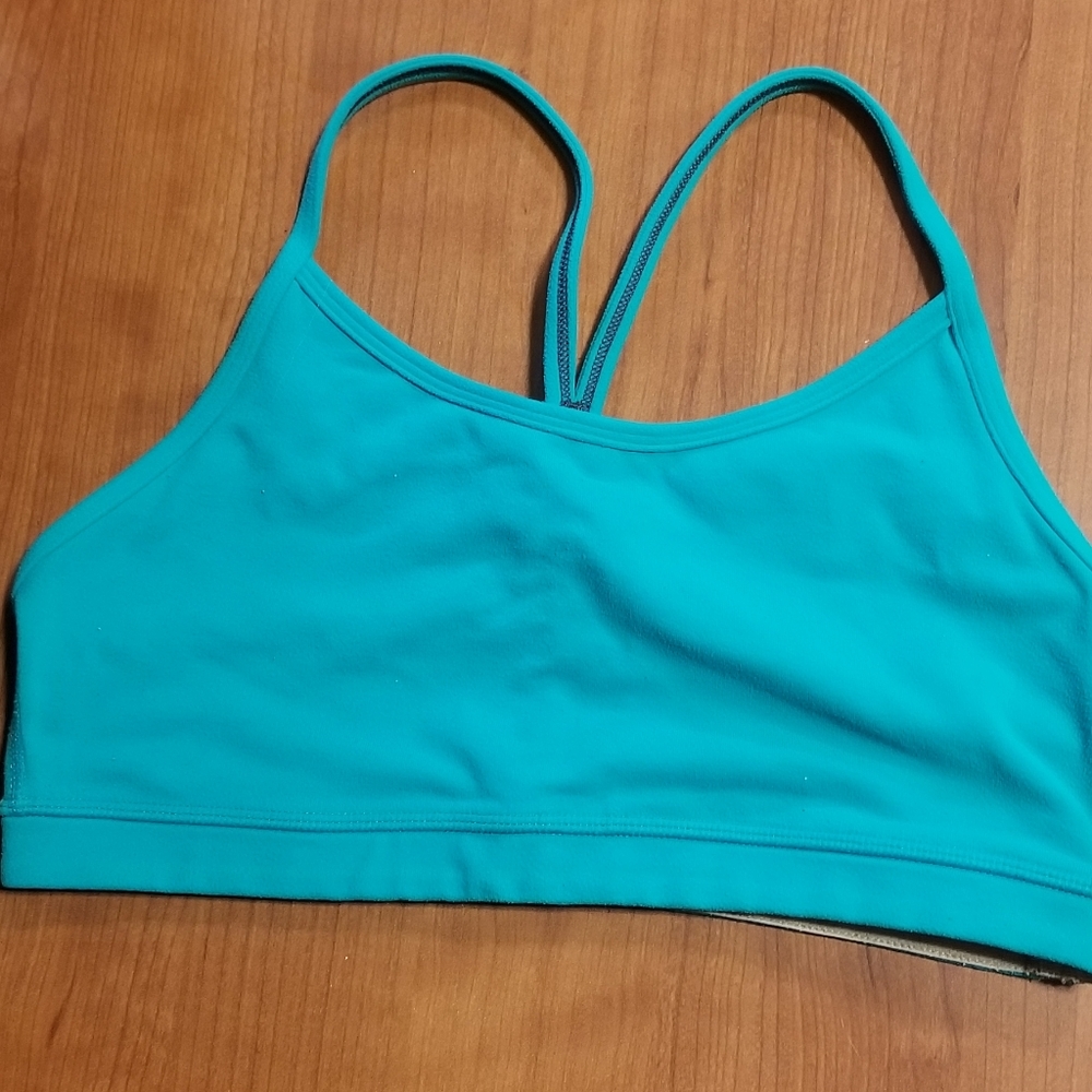 Teal Flow Y Lululemon Sports Bra